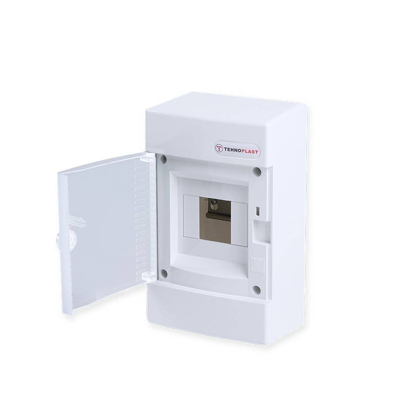 SURFACE MOUNTING FOR 4 MODULES 1 ROW WHITE DOOR SURFACE MOUNTING FOR 4 MODULES 1 ROW WHITE DOOR