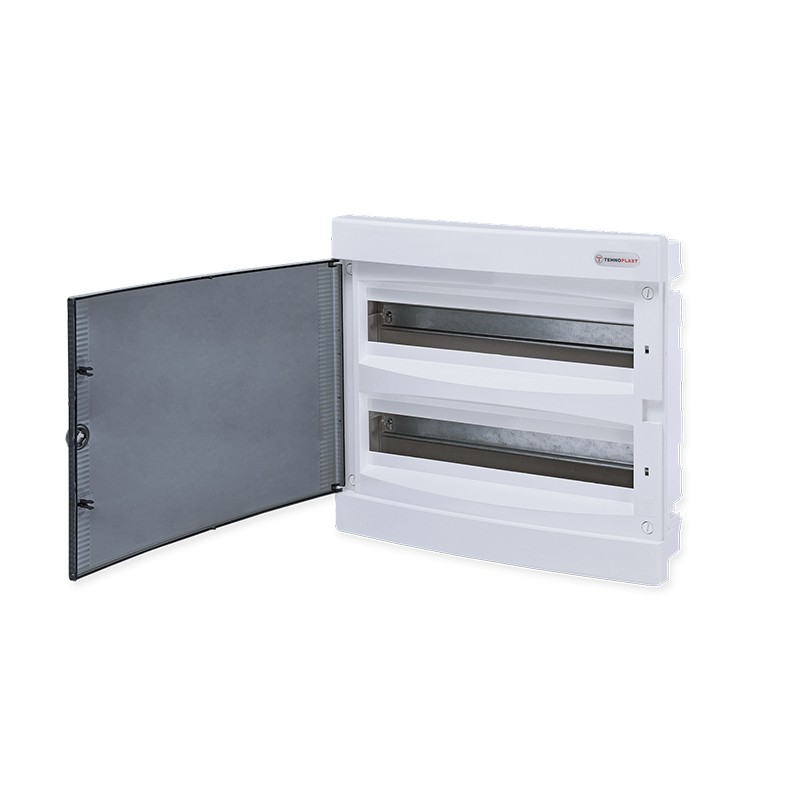 FLUSH MOUNTING 36 MODULES 2 ROWS TRANSPARENT FLUSH MOUNTING 36 MODULES 2 ROWS TRANSPARENT