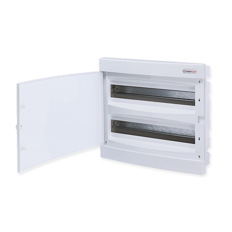 FLUSH MOUNTING 36 MODULES 2 ROWS WHITE DOOR FLUSH MOUNTING 36 MODULES 2 ROWS WHITE DOOR