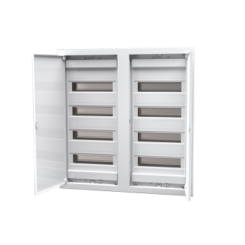 ΗΛ.ΠΙΝΑΚΑΣ ΠΛΑΣΤΙΚΟΣ ΧΩΝΕΥΤΟΣ 96 ΘΕΣΕΙΣ ΜΕΤΑΛΛΙΚΗ ΠΟΡΤΑ 4 ΣΕΙΡΕΣ IP40