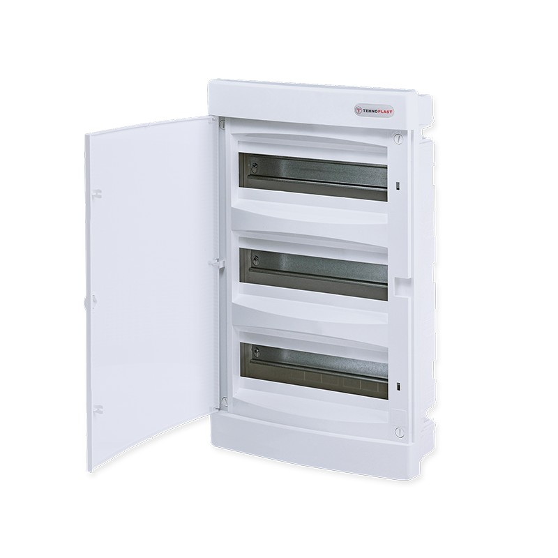 FLUSH MOUNTING 36 MODULES 3 ROWS WHITE DOOR FLUSH MOUNTING 36 MODULES 3 ROWS WHITE DOOR