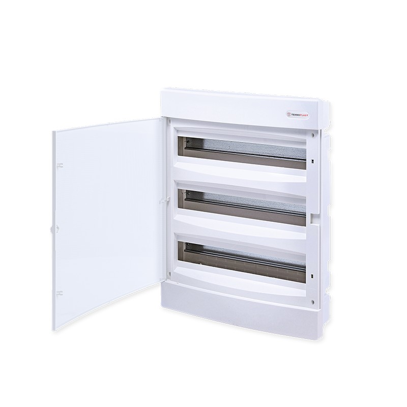 FLUSH MOUNTING 54 MODULES 3 ROWS WHITE DOOR FLUSH MOUNTING 54 MODULES 3 ROWS WHITE DOOR