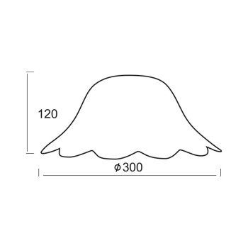 NETTO ΓΥΑΛΙ Νο309 Φ30 W.ALABASTER YELLOW SATIN MANDALAY