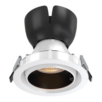 AI LUKA DOWNLIGHT ΜΑΥΡΟ ΑΛΟΥΜΙΝΙΟ ΜΕ ΜΟΝΟ ΑΙΣΘΗΤΗΡΑ & BLUETOOTH 15W RGBW 220-240V 24° Φ120x115mm