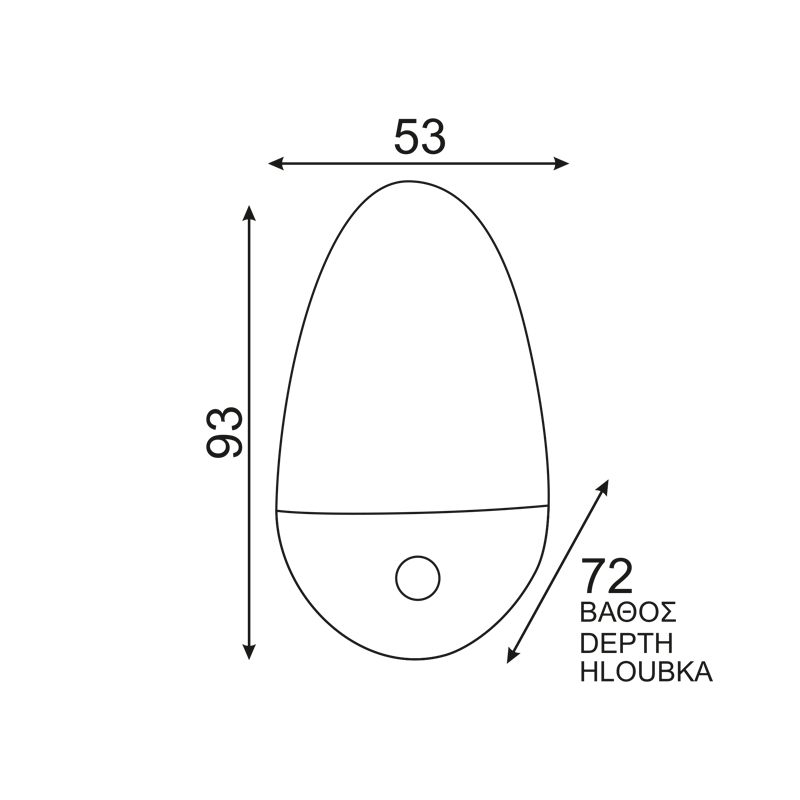 ΛΑΜΠΑΚΙ ΝΥΚΤΟΣ LED ΜΕ ΔΙΑΚΟΠΤΗ ON-OFF 1W 4000K 230V ΛΑΜΠΑΚΙ ΝΥΚΤΟΣ LED ΜΕ ΔΙΑΚΟΠΤΗ ON-OFF 1W 4000K 230V