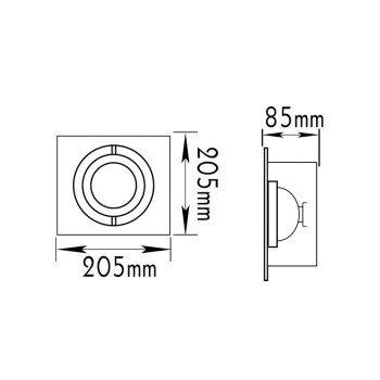ΣΠΟΤ 1ΦΩΤΟ ΧΩΝΕΥΤΟ ΑR111 ΓΚΡΙ