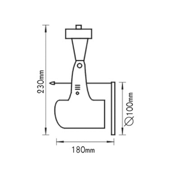ΣΠΟΤ ΡΑΓΑΣ 4Κ PAR30 ΓΚΡΙ ΜΕΤΤ