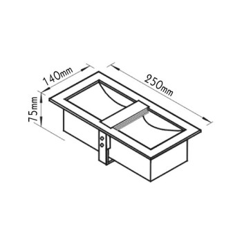 ΠΛΑΦΟΝ ΧΩΝΕΥΤΟ G5,3 2X50W ΠΛΑΦΟΝ ΧΩΝΕΥΤΟ G5,3 2X50W
