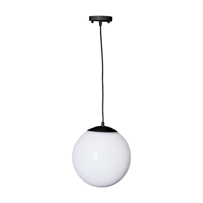 HANG LIGHT PMM Φ250 PMM OPAL ΜΑΥΡΟ ΚΑΛΩΔΙΟ ΡΟΖΕΤΑ