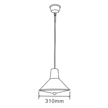 ΚΑΜΠΑΝΑ Φ310 Ε27 MAX 36W IP45 ΜΠΛΕ ΚΑΜΠΑΝΑ Φ310 Ε27 MAX 36W IP45 ΜΠΛΕ