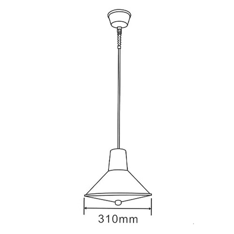 ΚΑΜΠΑΝΑ Φ310 Ε27 MAX 36W IP45 ΜΠΛΕ