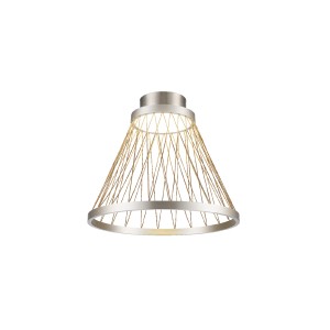 VENTI-ΦΩΤΙΣΤΙΚΟ ΟΡΟΦΗΣ ΓΚΡΙ/ΣΑΜΠΑΝΙ ΑΛΟΥΜΙΝΙΟΥ LED SMD 20W CCT ΔΙΑΚΟΠΤΗΣ  1260LM IP20 Φ400x345mm