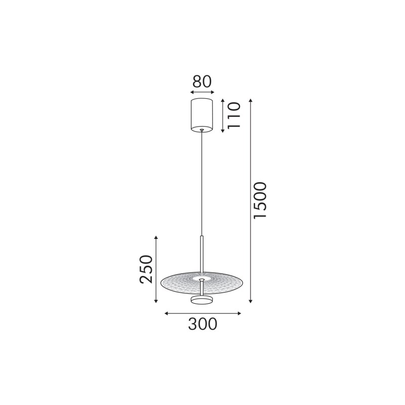 LOFTY-ΦΩΤΙΣΤΙΚΟ ΚΡΕΜΑΣΤΟ ΑΜΜΩΔΕΣ ΑΣΠΡΟ ΑΛΟΥΜΙΝΙΟΥ LED SMD 12W 2700Κ 840LM IP20 Φ450x1500mm