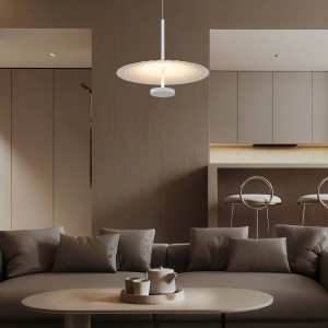 LOFTY-ΦΩΤΙΣΤΙΚΟ ΚΡΕΜΑΣΤΟ ΑΜΜΩΔΕΣ ΑΣΠΡΟ ΑΛΟΥΜΙΝΙΟΥ LED SMD 12W 2700Κ 840LM IP20 Φ450x1500mm