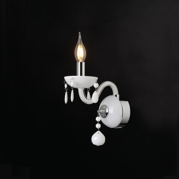 NETTO ΕΠΙΤΟΙΧΟ Φ/Σ 1ΧΕ14 ΛΕΥΚΟ ΚΡΥΣΤΑΛΛΟ+ΧΡΩΜΙΟ ΜΕΤΑΛΛΟ 20X32CM TULIA