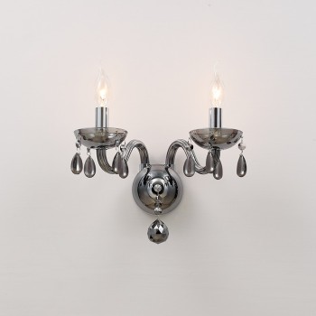 NETTO ΕΠΙΤΟΙΧΟ Φ/Σ 2ΧΕ14 ΦΙΜΕ ΚΡΥΣΤΑΛΛΟ+ΧΡΩΜΙΟ ΜΕΤΑΛΛΟ 38X31CM TULIA