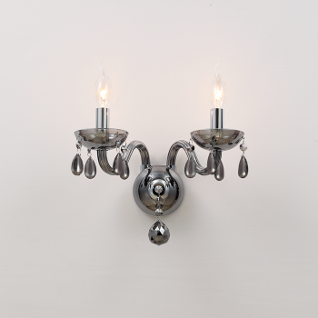 NETTO ΕΠΙΤΟΙΧΟ Φ/Σ 2ΧΕ14 ΦΙΜΕ ΚΡΥΣΤΑΛΛΟ+ΧΡΩΜΙΟ ΜΕΤΑΛΛΟ 38X31CM TULIA