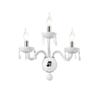 NETTO ΕΠΙΤΟΙΧΟ Φ/Σ 3ΧΕ14 ΛΕΥΚΟ ΚΡΥΣΤΑΛΛΟ+ΧΡΩΜΙΟ ΜΕΤΑΛΛΟ 38X40CM TULIA