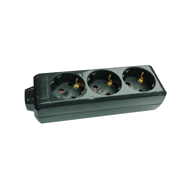 ΠΟΛΥΠΡΙΖΟ 3 ΣΟΥΚΟ ΑΣΦΑΛΕΙΑΣ ΜΑΥΡΟ ΧΩΡΙΣ ΔΙΑΚΟΠ 16A IP20 ΜΕ ΚΑΛΩΔΙΟ H05VV-F 3x1.5mm2/ΚΑΘ ΜΗΚΟΥΣ 1.5m