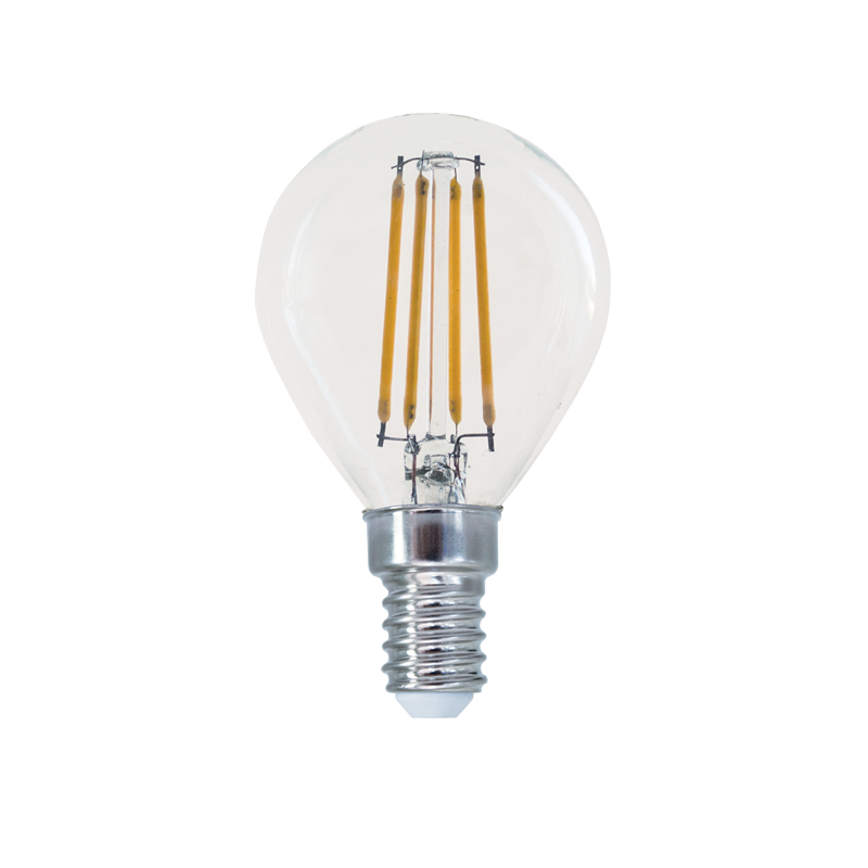 LED FILAMENT E14 STEP-DIM G45 4W 2700K 230V AC 570LM RA80