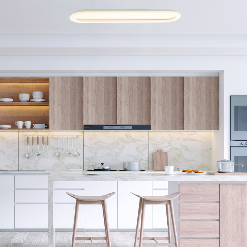 ΟΡΟΦΗΣ Φ/Σ LED 41W DIM CCT 3650LM SOLO ΜΕΤΑΛΛΙΚΟ ΛΕΥΚΟ IP20 100X14X6CM