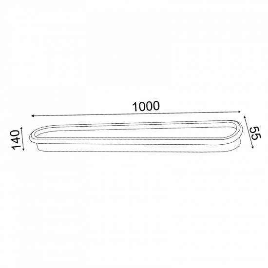 ^ΟΡΟΦΗΣ Φ/Σ LED 52W DIM 3000K 3600LM SOLO ΜΕΤΑΛΛΙΚΟ ΛΕΥΚΟ IP20 100X14X6CM