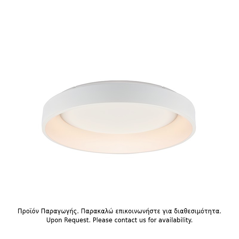 ΟΡΟΦΗΣ Φ/Σ LED 73W CCT 5450LM ΛΕΥΚΟ ΜΕΤΑΛΛΙΚΟ D78XH14CM APOLLO