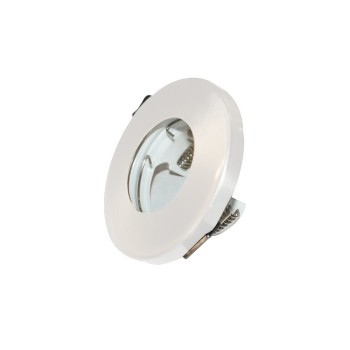 ^  ΣΠΟΤ IP45 ΛΕΥΚΟ ΔΙΑΦΑΝΕΣ ΓΥΑΛΙ H85