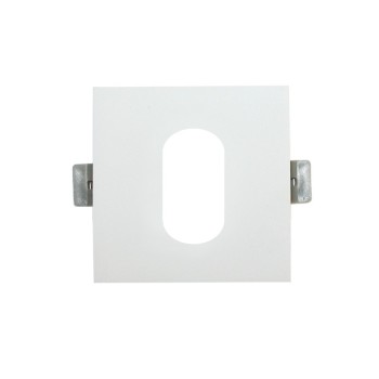 ^  ΣΠΟΤ Νο617 ΤΕΤΡΑΓΩΝΟ ΟΒΑΛ ΛΕΥΚΟ ΑΛΟΥΜΙΝΙΟΥ 88x88