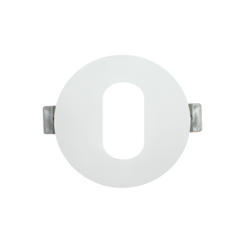 ^  ΣΠΟΤ Νο618 ΣΤΡΟΓΓΥΛΟ ΟΒΑΛ ΛΕΥΚΟ ΑΛΟΥΜΙΝΙΟΥ H88