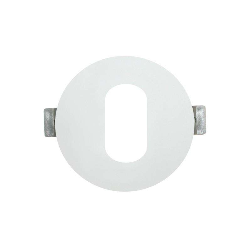 ^  ΣΠΟΤ Νο618 ΣΤΡΟΓΓΥΛΟ ΟΒΑΛ ΛΕΥΚΟ ΑΛΟΥΜΙΝΙΟΥ H88