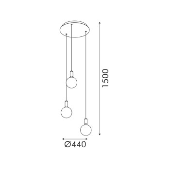 MARBELLA-ΦΩΤΙΣΤΙΚΟ ΚΡΕΜΑΣΤΟ ΤΡΙΦΩΤΟ ΑΜΜΩΔΕΣ ΜΑΥΡΟ ΑΛΟΥΜΙΝΙΟΥ LED SMD 33W CCT 2145LM 440X440X1500MM MARBELLA-ΦΩΤΙΣΤΙΚΟ ΚΡΕΜΑΣΤΟ ΤΡΙΦΩΤΟ ΑΜΜΩΔΕΣ ΜΑΥΡΟ ΑΛΟΥΜΙΝΙΟΥ LED SMD 33W CCT 2145LM 440X440X1500MM