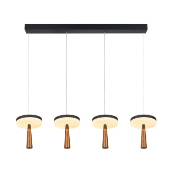 ASIAN-ΦΩΤΙΣΤΙΚΟ ΚΡΕΜΑΣΤΟ 4ΦΩΤΟ ΑΜΜΩΔΕΣ ΜΑΥΡΟ ΑΛΟΥΜΙΝΙΟΥ LED SMD 42W CCT 2730LM IP20 965X164X1500MM