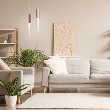 OASIS-ΦΩΤΙΣΤΙΚΟ ΚΡΕΜΑΣΤΟ ΧΑΛΚΙΝΟ ΑΛΟΥΜΙΝΙΟΥ LED COB 7W CCT 350LM IP20 50X50X1500MM