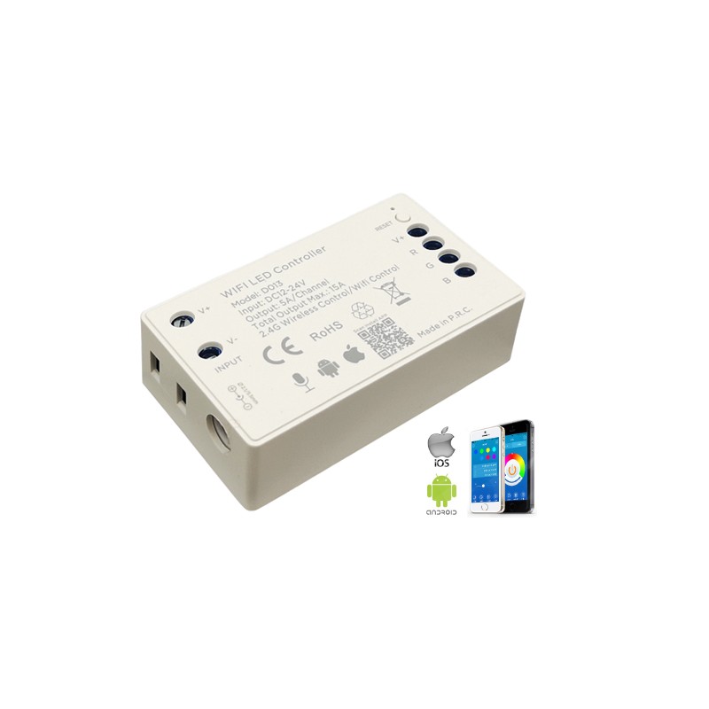 WIFI TUYA LED RGB CONTROLLER 15A 180W/12V 360W/24V WIFI TUYA LED RGB CONTROLLER 15A 180W/12V 360W/24V