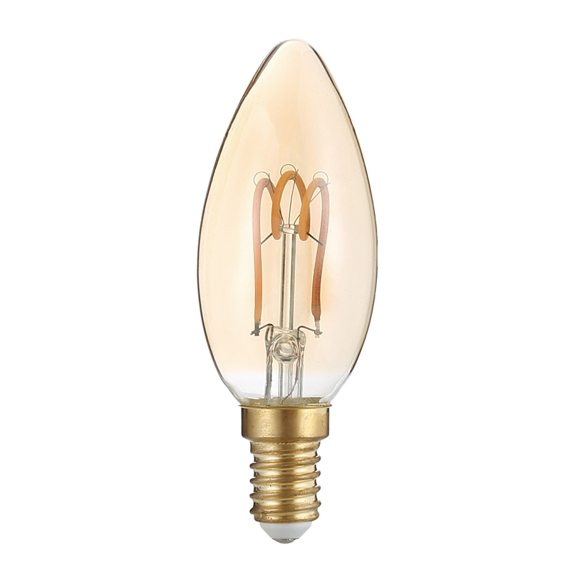 LED E14 CANDLE AMBER 3W 2700K 230V AC 300° 200LM RA80 LED E14 CANDLE AMBER 3W 2700K 230V AC 300° 200LM RA80
