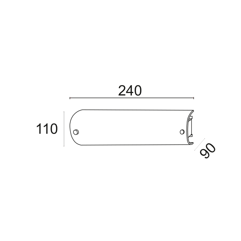 ΑΠΛΙΚΑ 1X40W E14 11X9X25cm MAN ΑΠΛΙΚΑ 1X40W E14 11X9X25cm MAN