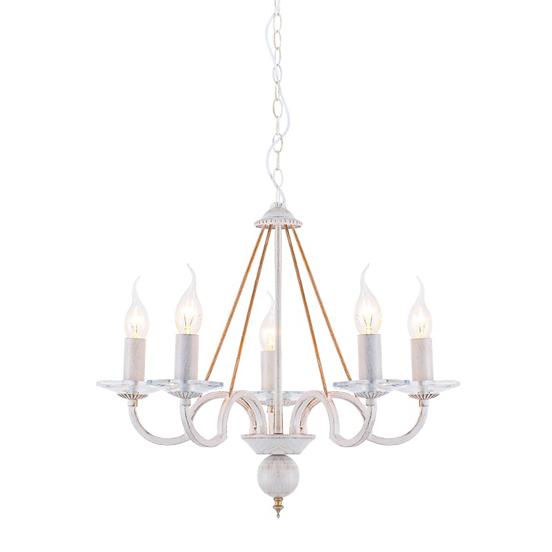 ΚΡΕΜΑΣΤΟ 5ΧΕ14 ΜΕΤΑΛ ΠΑΤΙΝΑ ΛΕΥΚΟ ΧΡΥΣΟ+ΚΡΥΣΤΑΛ Φ51ΧΗ102CM GEISHA