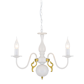 NETTO ΚΡΕΜΑΣΤΟ Φ/Σ 3ΧΕ14 ΜΕΤΑΛΛΙΚΟ ΠΑΤΙΝΑ ΧΡΥΣΟ  Φ50ΧH93,5CM VELVET