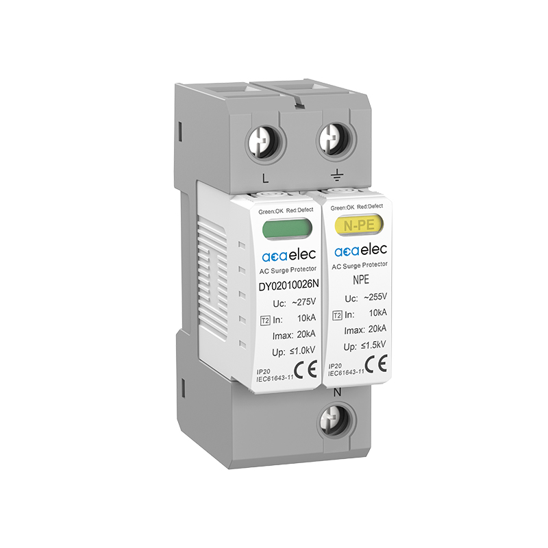 SPD SURGE PROTECTION T2 TYPE 1P+N 20kA