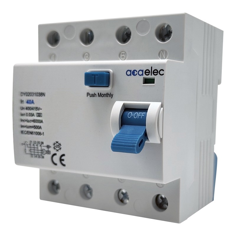 RCCB 4P 40A 0,03 4M