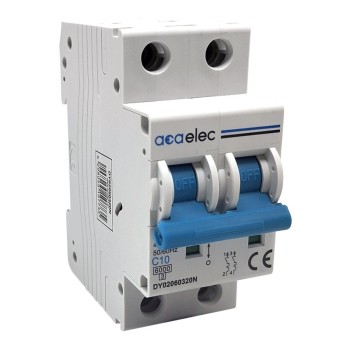 MCB 2P C10 6KA 2M