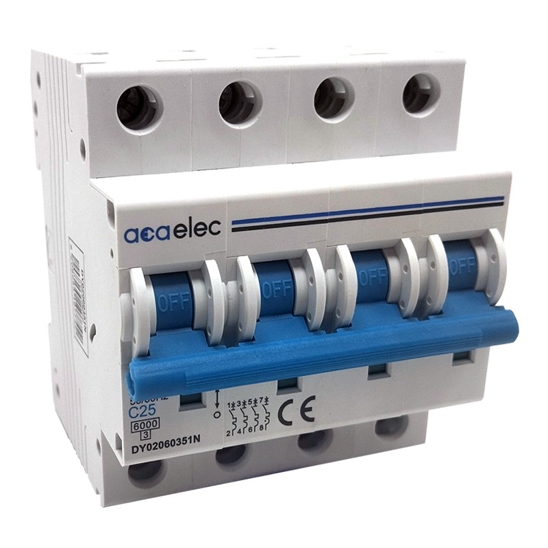 MCB 4P C25 6KA 4M MCB 4P C25 6KA 4M