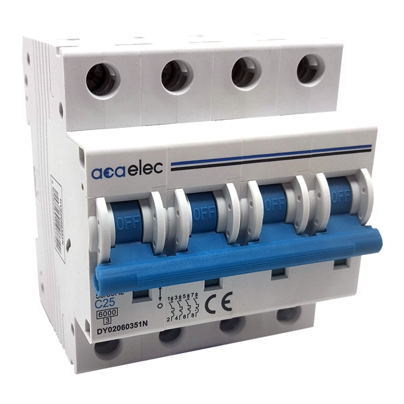 MCB 4P C25 6KA 4M