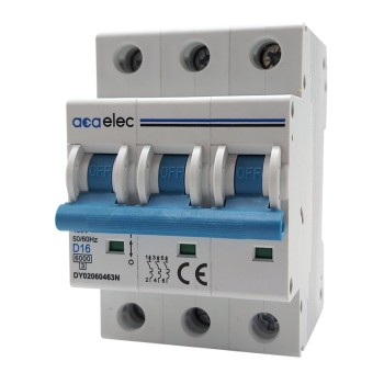 MCB 3P D16 6KA 3M