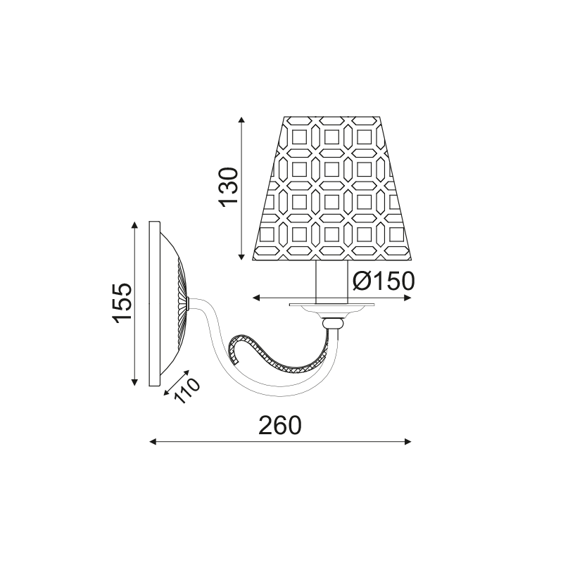 ^ΕΠΙΤΟΙΧΟ Φ/Σ 1ΧΕ14 ΜΕΤΑΛΛΙΚΟ ΜΑΥΡΟ-ΧΑΛΚΙΝΟ 25Χ15Χ26CM EDAM ^ΕΠΙΤΟΙΧΟ Φ/Σ 1ΧΕ14 ΜΕΤΑΛΛΙΚΟ ΜΑΥΡΟ-ΧΑΛΚΙΝΟ 25Χ15Χ26CM EDAM