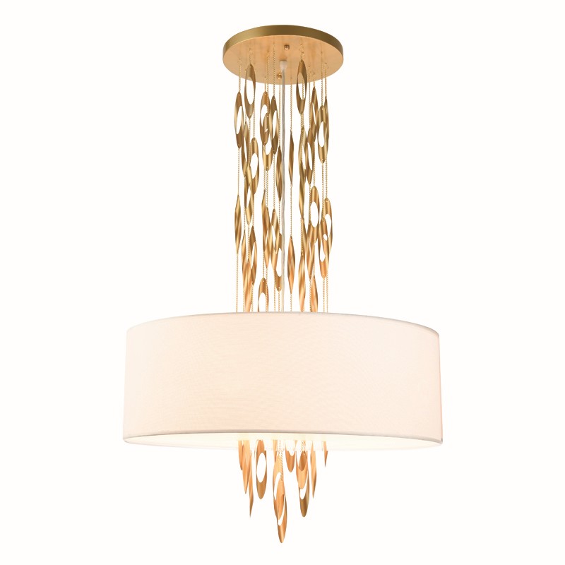 ^ΚΡΕΜΑΣΤΟ Φ/Σ 5ΧΕ14 CASCADA ΧΡΥΣΟ ΜΕΤ/ΚΟ + ΛΕΥΚΟ ΥΦΑΣΜΑ D60XH100CM