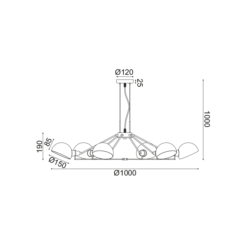 NETTO ΚΡΕΜΑΣΤΟ Φ/Σ 6ΧΕ14 ΜΑΥΡΟ ΜΕΤΑΛΛΙΚΟ D100ΧH100CM CLOTHO NETTO ΚΡΕΜΑΣΤΟ Φ/Σ 6ΧΕ14 ΜΑΥΡΟ ΜΕΤΑΛΛΙΚΟ D100ΧH100CM CLOTHO