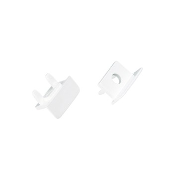SET OF WHITE PLASTIC END CAPS FOR P139N, 2 PCS WITH HOLE SET OF WHITE PLASTIC END CAPS FOR P139N, 2 PCS WITH HOLE