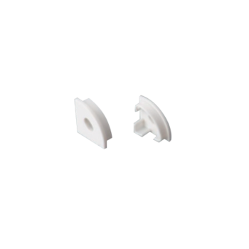 SET OF WHITE PLASTIC END CAPS FOR P161, 1PC WITH HOLE & 1 PC WITHOUT HOLE SET OF WHITE PLASTIC END CAPS FOR P161, 1PC WITH HOLE & 1 PC WITHOUT HOLE